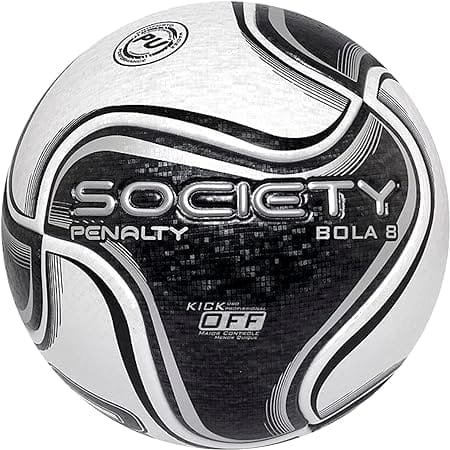 Bola De Futebol Society 8 X Preto Penalty