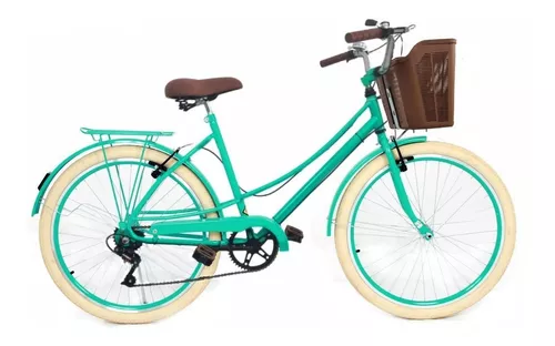 Bicicleta Vintage Retro Food Bike Antiga Ceci 6 Marchas