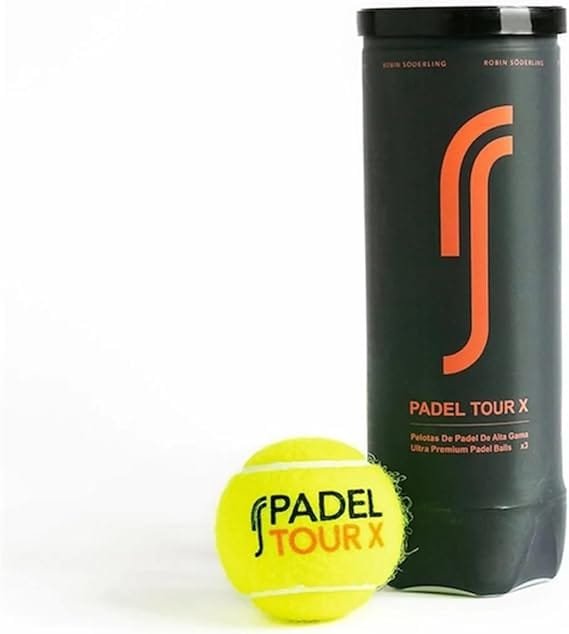 Bola de Padel Robin Soderling Tour X Tubo com 03 Unidades