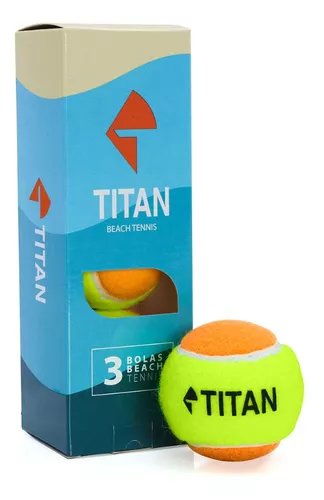 Kit 3 Bolas De Beach Tennis Titan