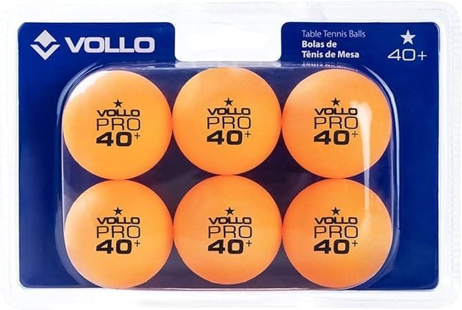 Kit 6 Bolas de Tênis de Mesa Vollo Pro 40 +