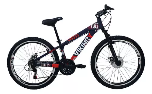 Mountain Bike VikingX Tuff 25 aro 26 Quadro 15 Câmbios Shimano 21 Marchas