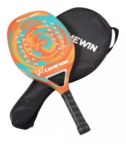 Raquete Beach Tennis Camewin - 50% carbono 50% fibra Vidro