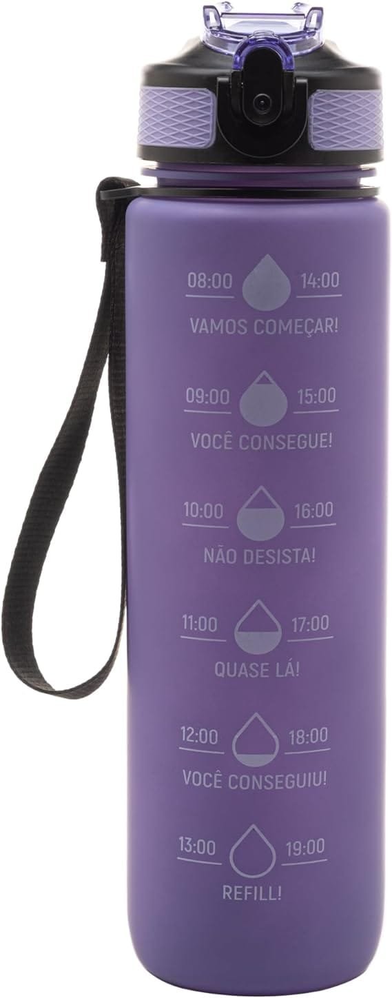 Garrafa Squeeze em Policarbonato Roxa 1L - Lyor