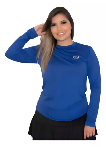Camisa Uv Feminina Fps 50 Dry Fit Manga Longa Moda Verão