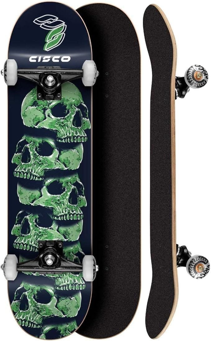 Skate Montado Profissional Cisco Skull Green
