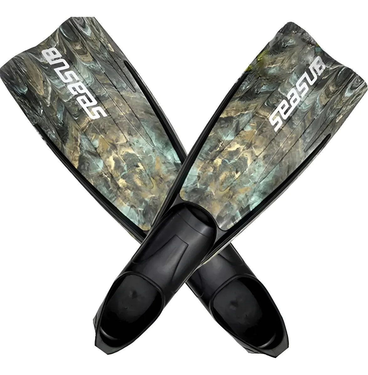 Nadadeira Velox Camuflada Mergulho Natação Pé De Pato Seasub