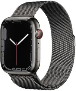 Apple Watch Series 7 com GPS Caixa em Aço Inoxidável