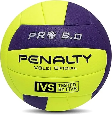Bola Vôlei Penalty 8.0 Pró branca e azul