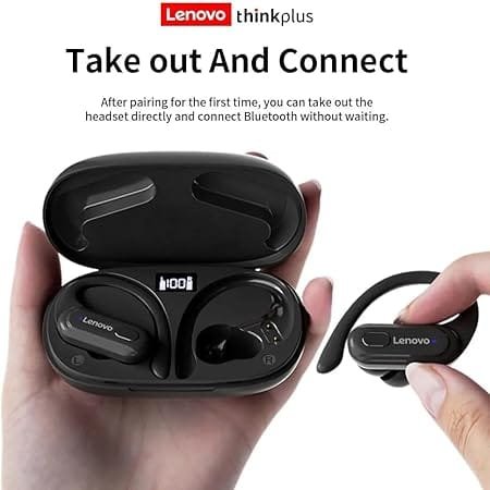 Fone de Ouvido XT60 Esportivo Bluetooth 5.3 Sem Fio TWS Lenovo - 2