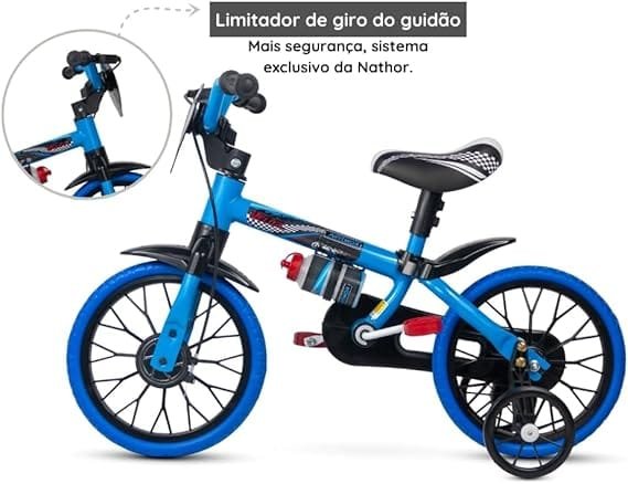 Bicicleta Aro 12 PU Veloz Nathor - 3