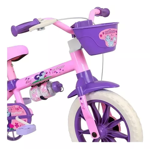 Bicicleta Infantil Aro 12 Nathor Menina - 2