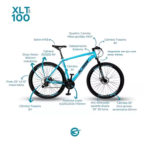 Bicicleta KSW XLT 100 MTB - 2