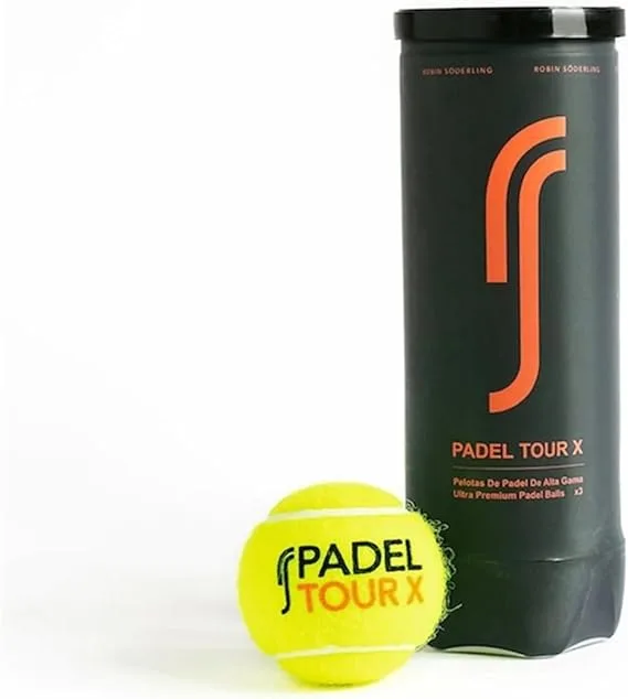 Bola de Padel Robin Soderling Tour X Tubo com 03 Unidades