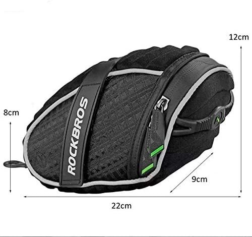 Bolsa De Selim Banco Bicicleta Rockbros Preta 1.2 Litros - 2