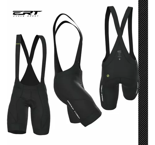 Bretelle Bermuda Ciclismo Premium Carbon Ert Pedais Longos