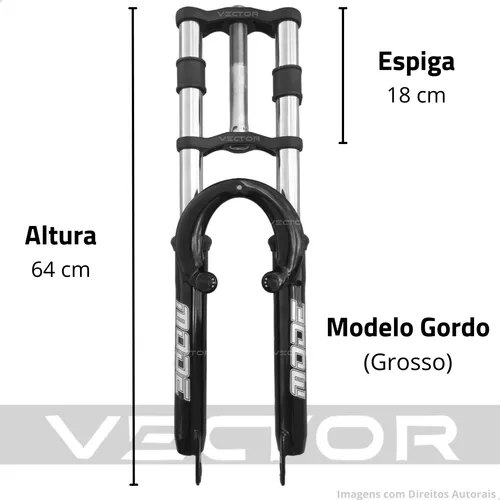 Garfo Suspensão Bike 26 Mode Standard 2 Andar 21.1mm - 4