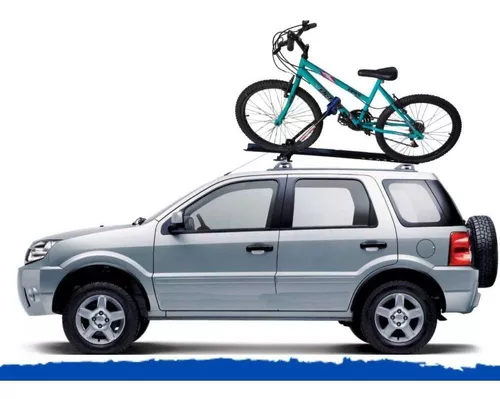 Kit 2 Suporte Bicicleta Transbike Carro Teto Calha - 3