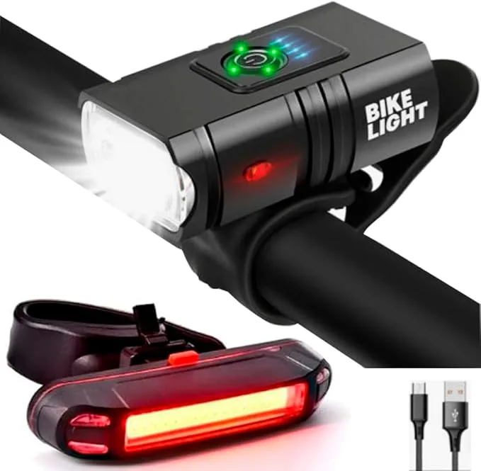 Kit Lanterna De Bike Bicicleta 2 Led Bike Light