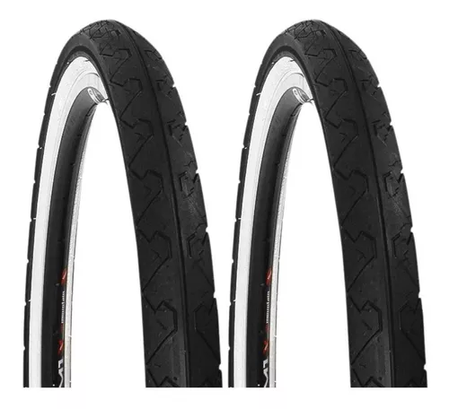 Par Pneu Kenda Faixa Branca Slick 26x1.95