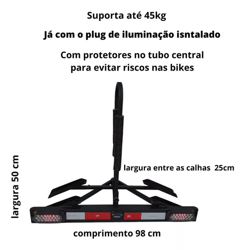Transbike Engate Reboque para 2 Bikes - 2