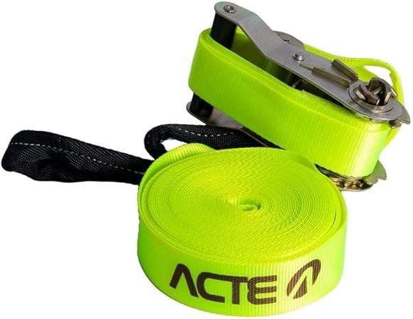 Slackline 10 Metros com Catraca T122 Verde Acte Sports - 2