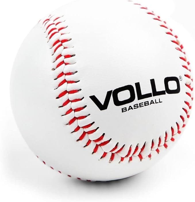 Bola Beisebol com Miolo de Cortiça e Borracha Tamanho 9 Branca Vollo Sports