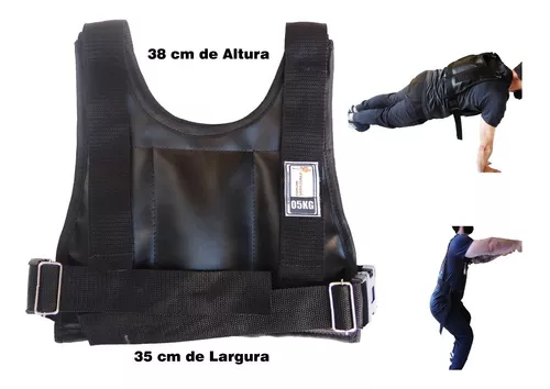 Colete De Peso 5kg Ajustável Pratikka Sport - 2