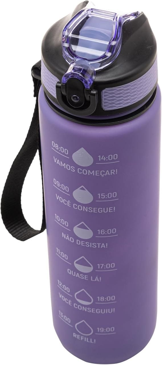 Garrafa Squeeze em Policarbonato Roxa 1L - Lyor - 2