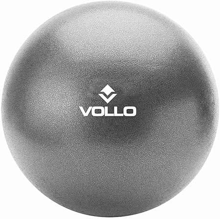 Mini Bola De Exercicios Cinza 25cm Vollo