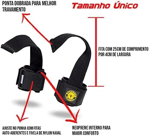 Strap Musculação Adulto Unissex Be Stronger -