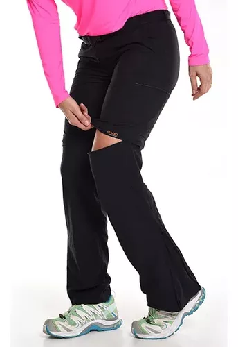 Calça Bermuda Hard Bio Trekking Uv50+ Feminina Com Cinto