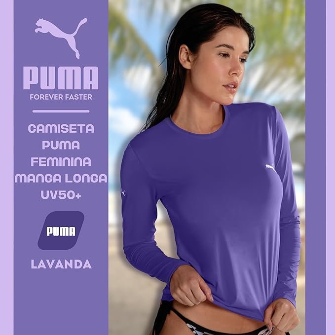 Camiseta Térmica Puma UV50+ Manga Longa Feminina - 2