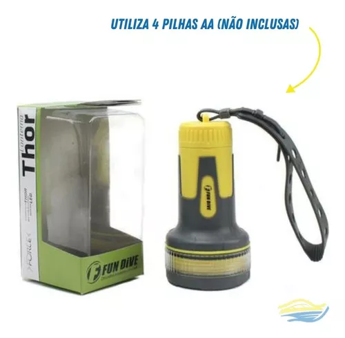 Lanterna A Prova D'água Thor 50 Metros Fun Dive