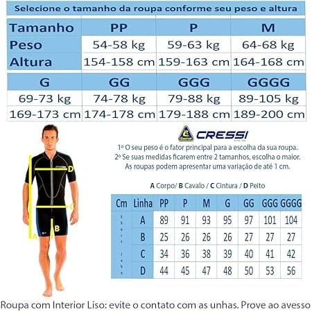 Roupa de Neoprene Curta Short para Mergulho Cressi Lido 2.0 - 2