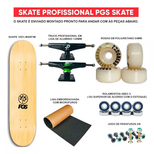 Skate Profissional Completo PGS - 2