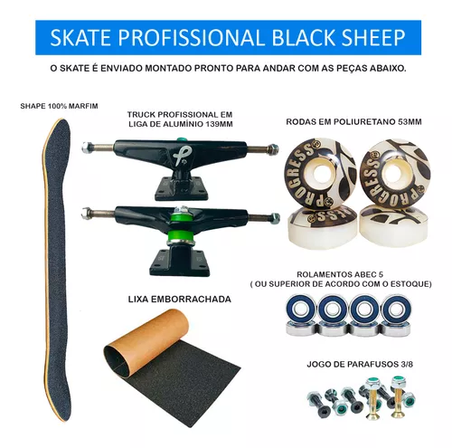 Skate Profissional Montado - Black Sheep - 4